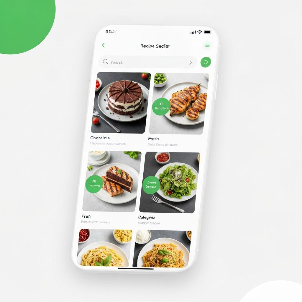 Recipe collection feature screenshot